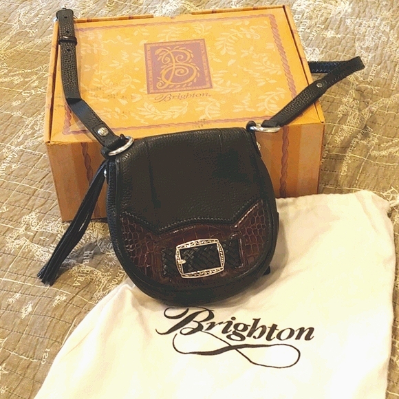 H.P. ❤️Brighton Cross Body Saddle Bag N.W.O.T. - Picture 8 of 11